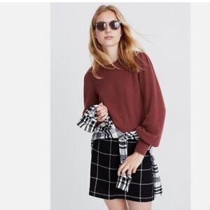 Madewell Baybrook Pullover Sweater in Dusty Plum